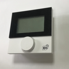 Комнатный термостат Alpha direct с LCD дисплеем IPS (черная рамка) 230V